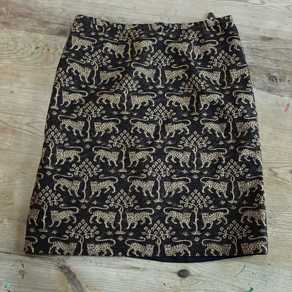 Maggy London vintage Y2K cheetah jungle skirt 14